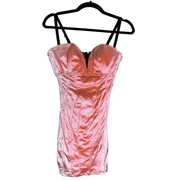 knee length dresses for ladies Mac Duggal Women's Ieena Satin Bubble-Hem Minidress - Fuchsia
